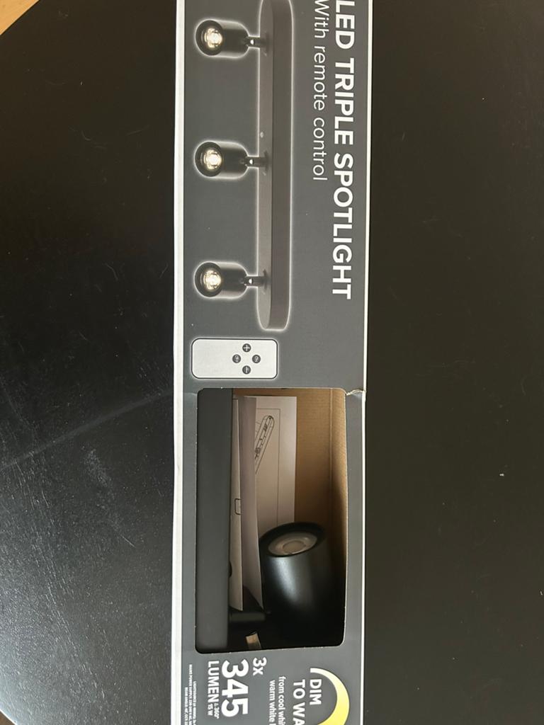 Led dimbare plafond spots (3 spots), Ophalen of Verzenden, Nieuw, Metaal of Aluminium, Led