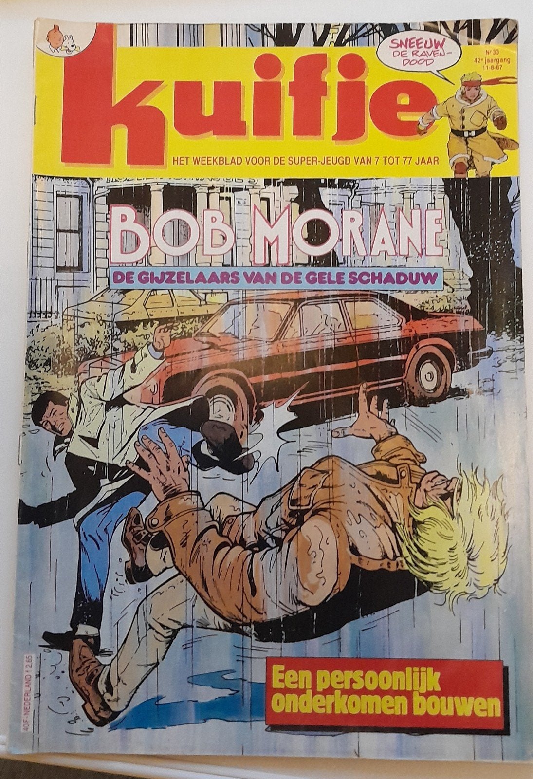Kuifje weekblad nr. 33, 11-8-87, 42e jaargang., Eén stripboek, Ophalen of Verzenden, Gelezen
