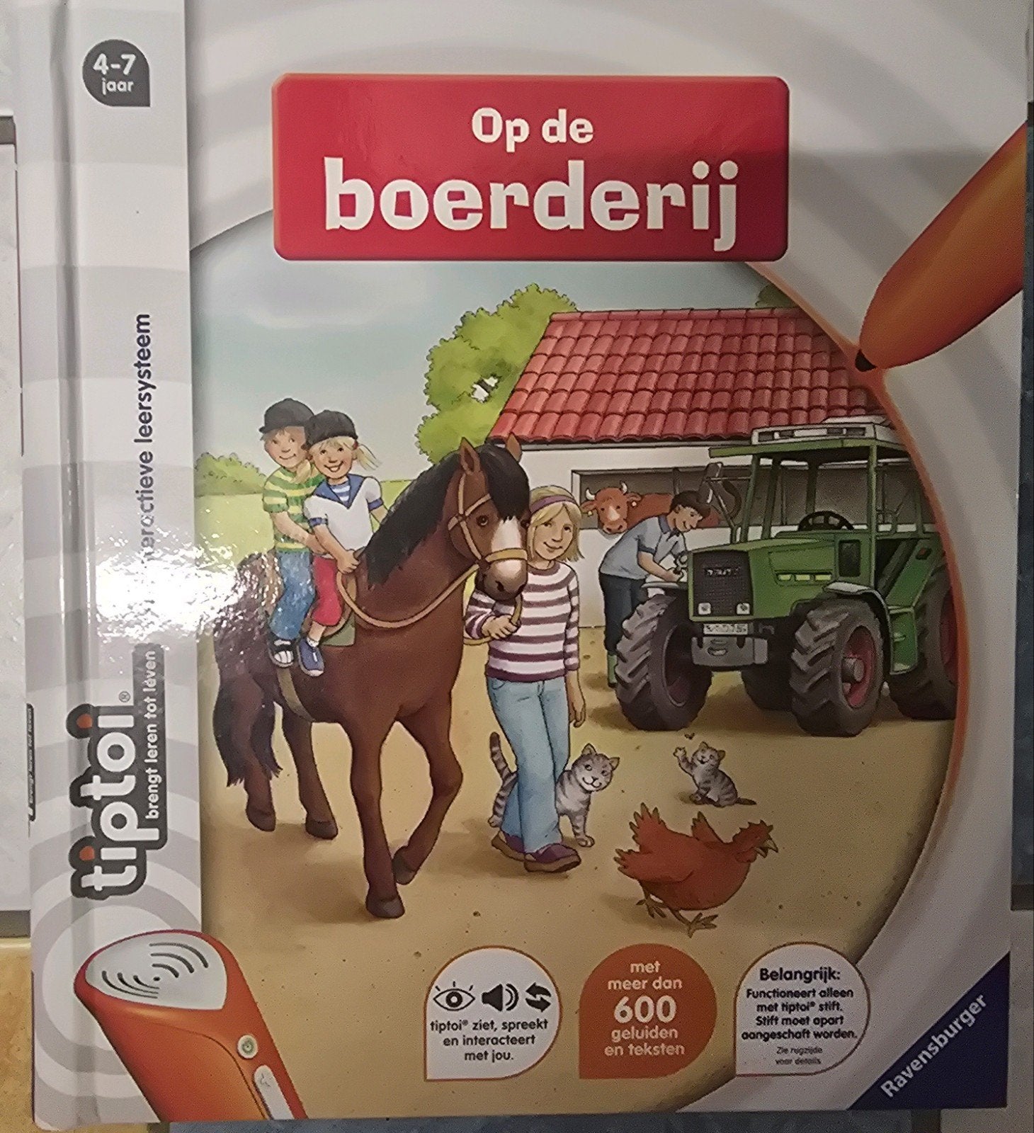 Tiptoi boek 'Op de boerderij' (4-7 jaar), Kinderen en Baby's, Speelgoed | Educatief en Creatief, Ophalen of Verzenden, Zo goed als nieuw