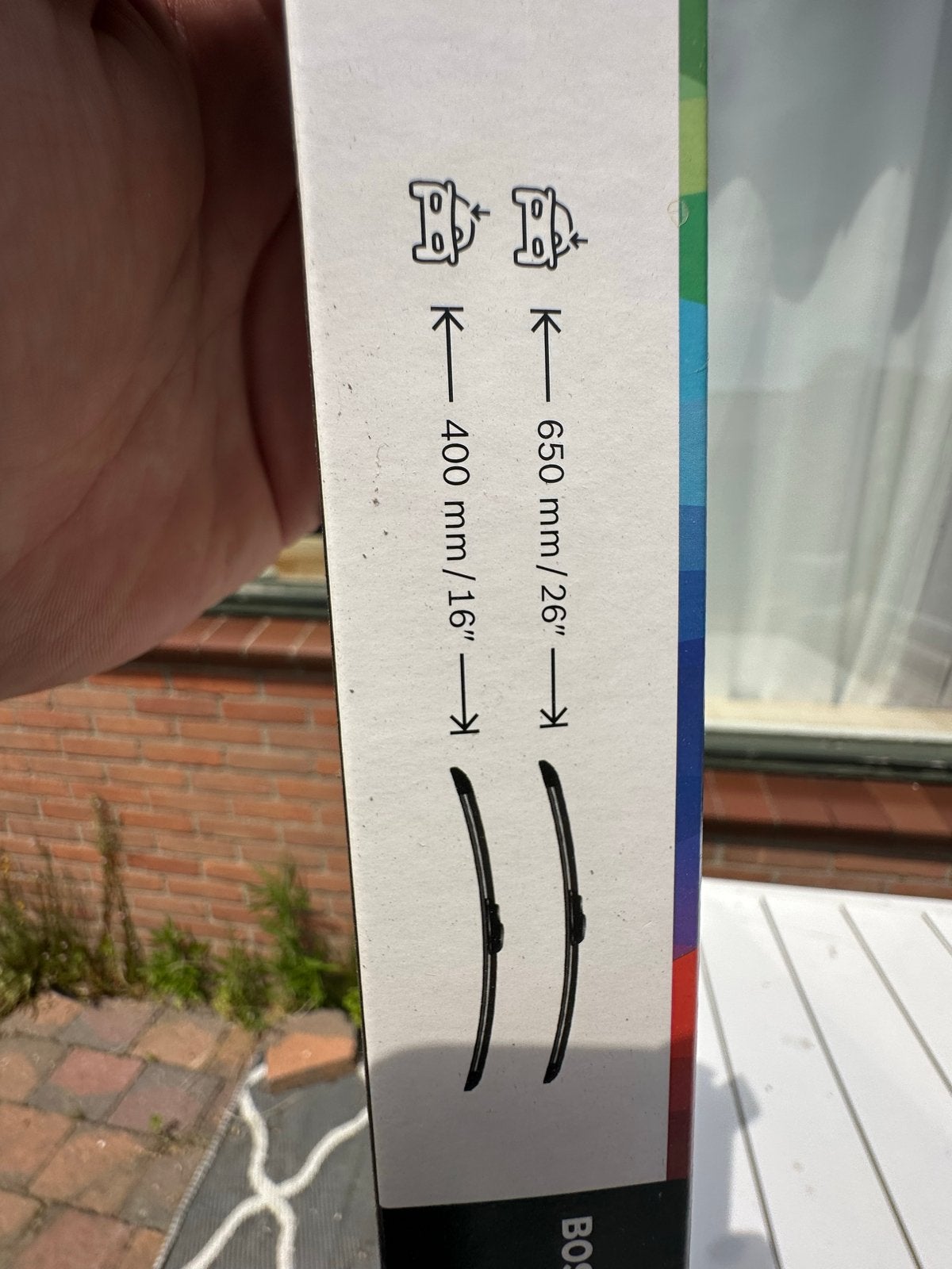 Bosch Aerotwin Ruitenwissers AR 653 S (650mm/400mm), Ophalen, Nieuw, Universele onderdelen
