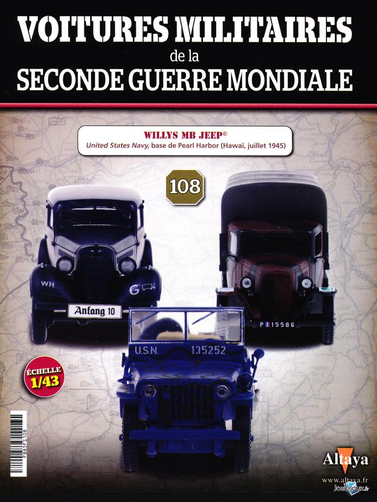 Willys MB Jeep Hawai 1945 schaal 1/43 Militaires WO II # 108, Verzenden, Nieuw, Auto, Overige merken