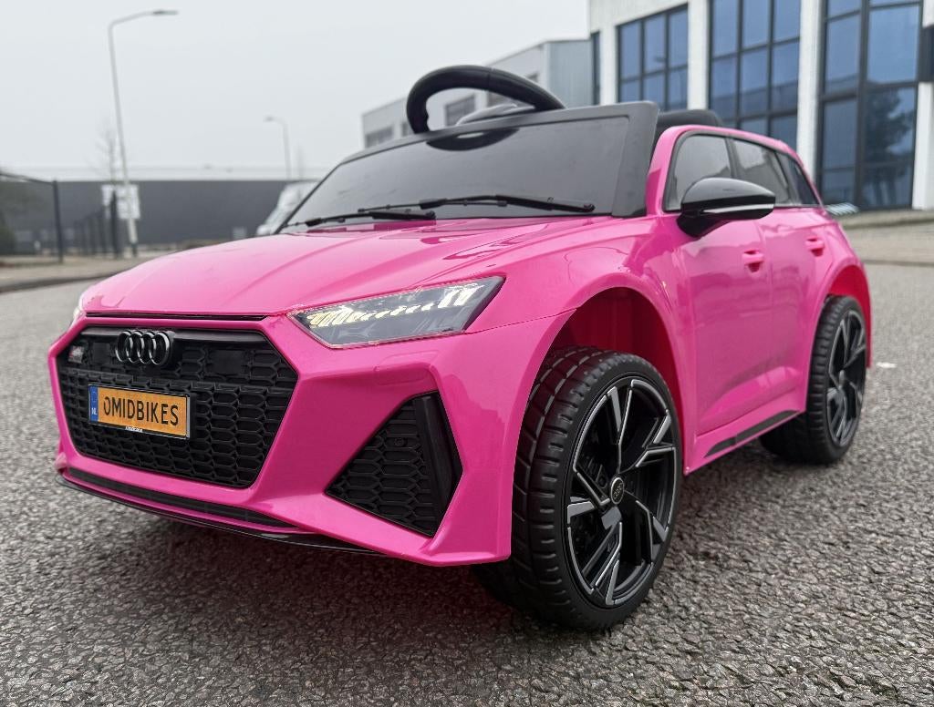 Kinder Auto Audi RS6 12v Bleutooth / Leder / RC, Ophalen of Verzenden, Nieuw