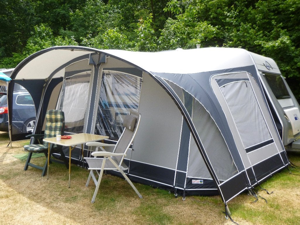 Unico Genua 280 voortent plus Unico Luifel Torino, Caravans en Kamperen, Ophalen, Gebruikt, Ten Cate All Season 240g/m2, Unico Ventura