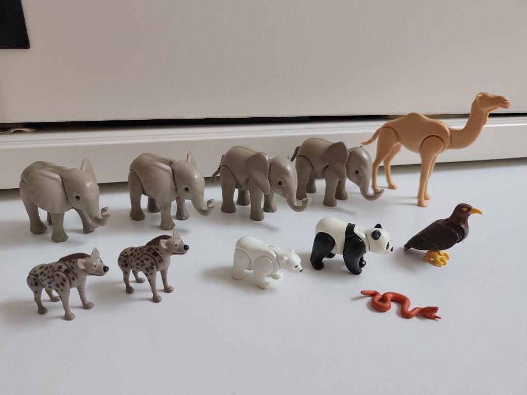 playmobil verschillende dieren (dierentuin) per stuk, Wild life, Gebruikt, Losse onderdelen, Ophalen of Verzenden