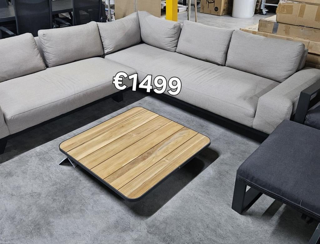ALL WEATHER LOUNGESET MET SUNBRELLA STOF, Ophalen, Nieuw