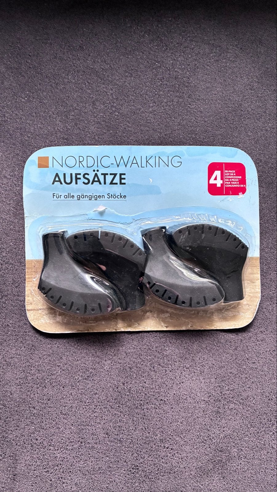 Nordic Walking Opzetstukken - 4 stuks, Ophalen of Verzenden, Nieuw, Wandelstok