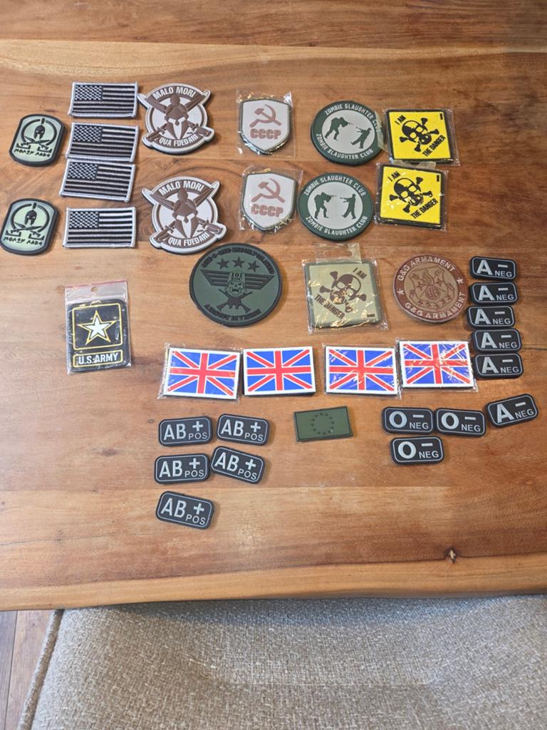 Lot airsoft patches, Ophalen of Verzenden, Overige soorten, Nederland, Embleem of Badge