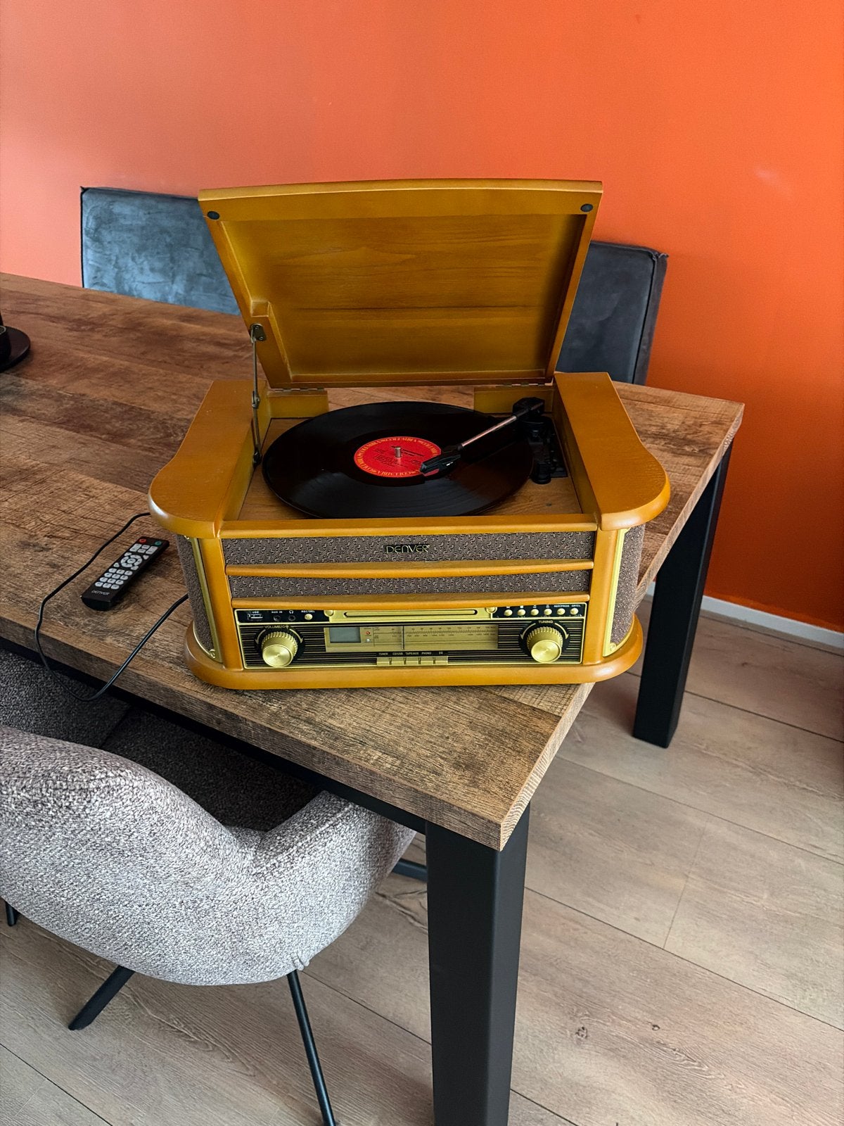 Denver Platenspeler met CD, Cassette en Radio, Audio, Tv en Foto, Platenspelers, Ophalen, Gebruikt, Platenspeler, Overige merken