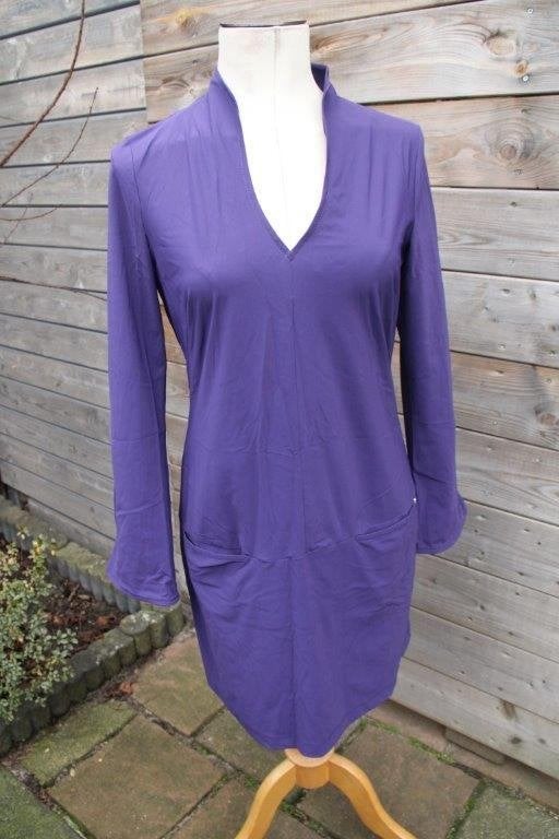 Jurk paars La dress by Simone mt S travel Vaste prijs, Paars, La dress by Simone, Ophalen of Verzenden, Zo goed als nieuw