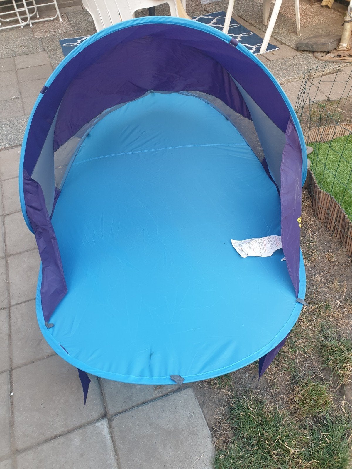 Pop-up strandtentje / baby tentje - UV bescherming, Caravans en Kamperen, Tenten, tot en met 2, Gebruikt, Ophalen