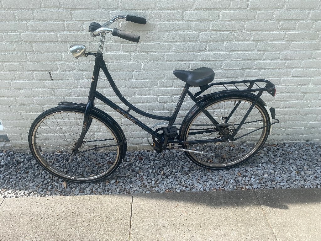 Zwarte Cortina Tour oma fiets 24 inch kinderfiets, Ophalen, Gebruikt, Cortina, Terugtraprem