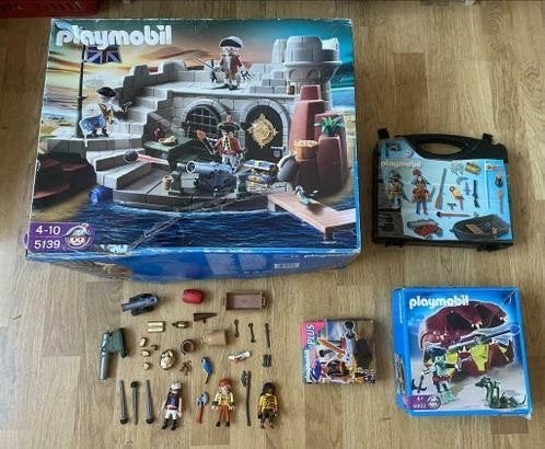 Grote Playmobil Piraten & Soldaten Partij met dozen, Ophalen of Verzenden