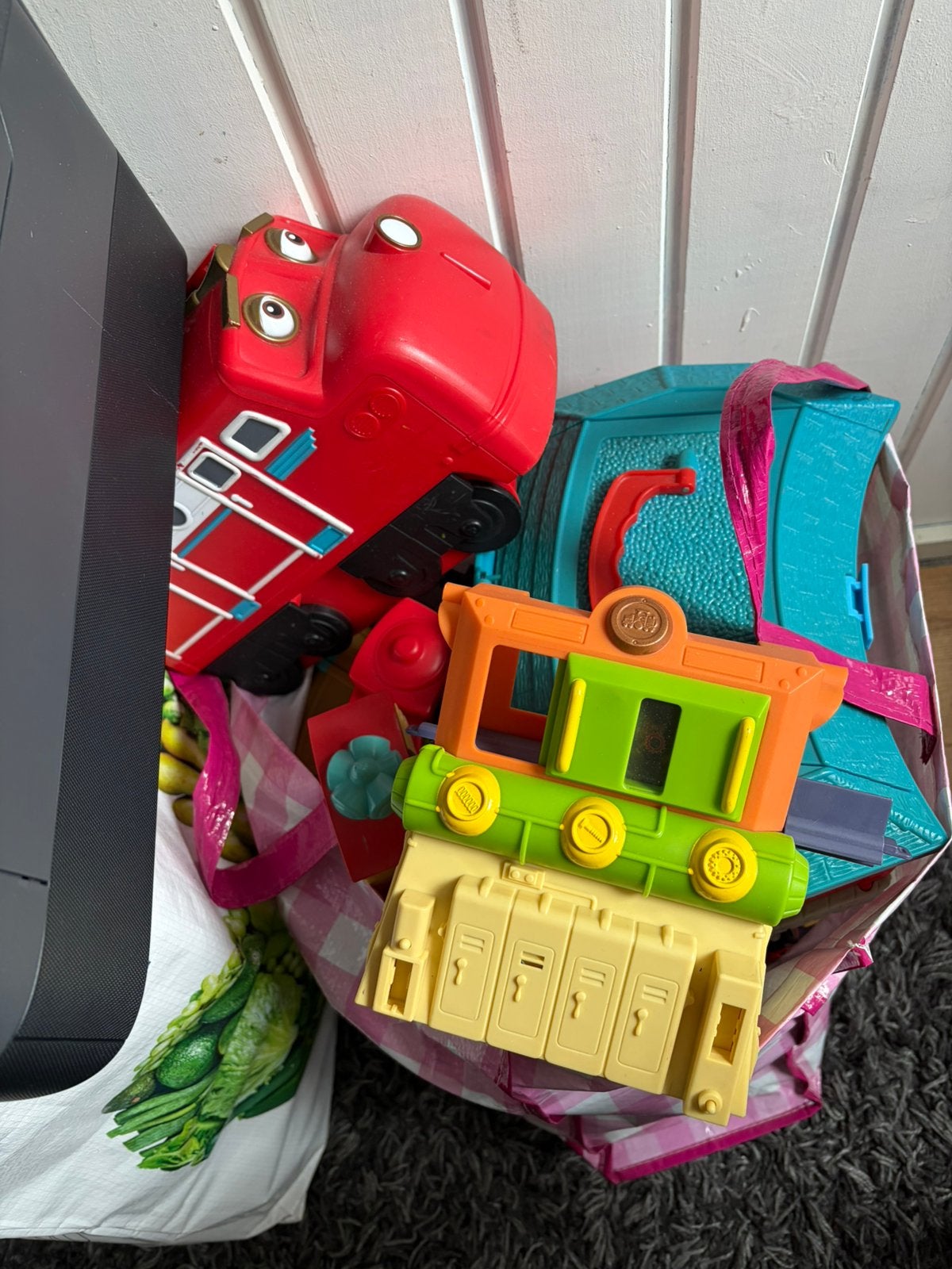 Tas vol chuggington trein spullen, Ophalen of Verzenden, Zo goed als nieuw