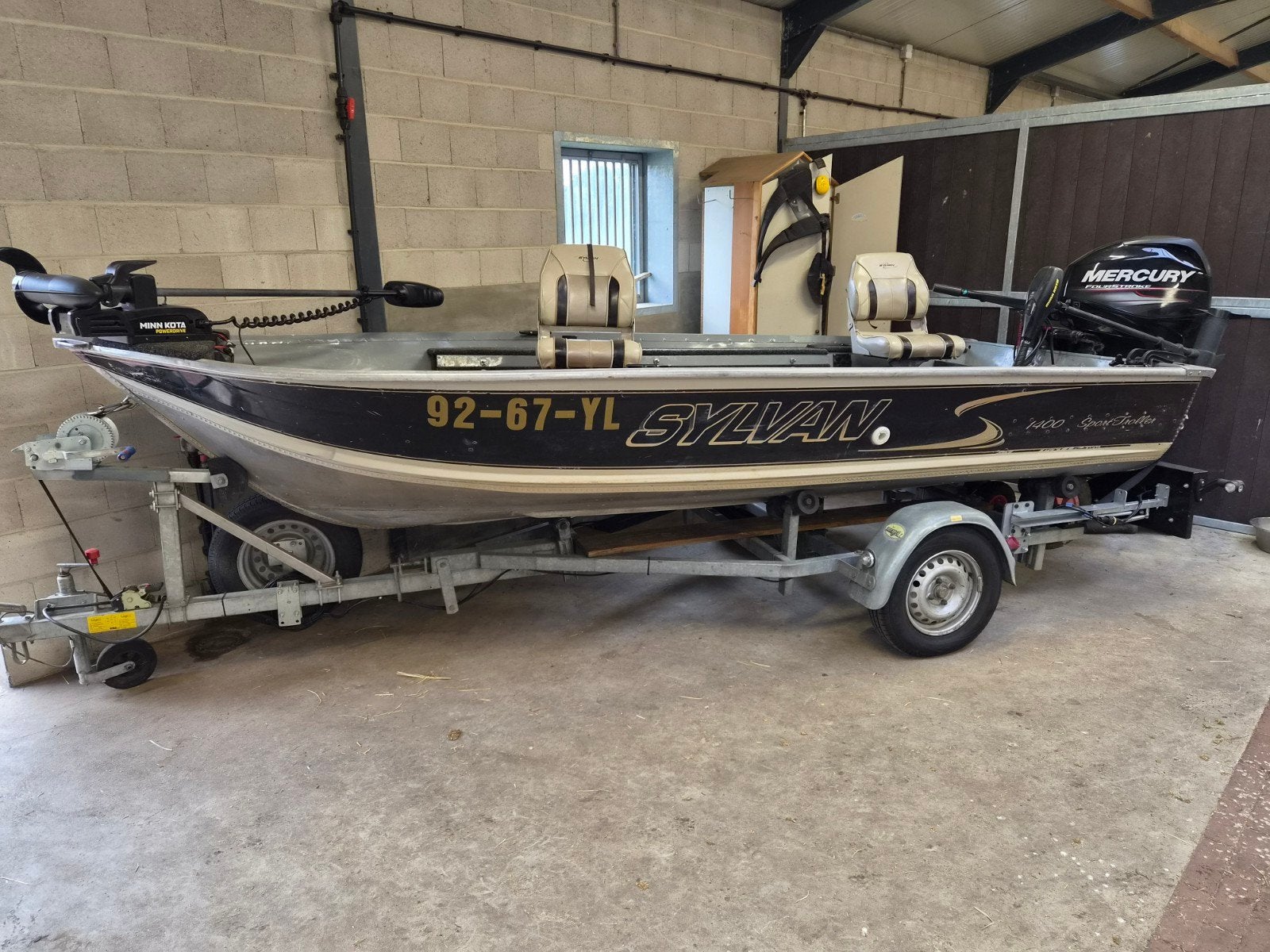 visboot, buitenboordmotor, fronttroller, boottrailer, Ophalen, Overige typen