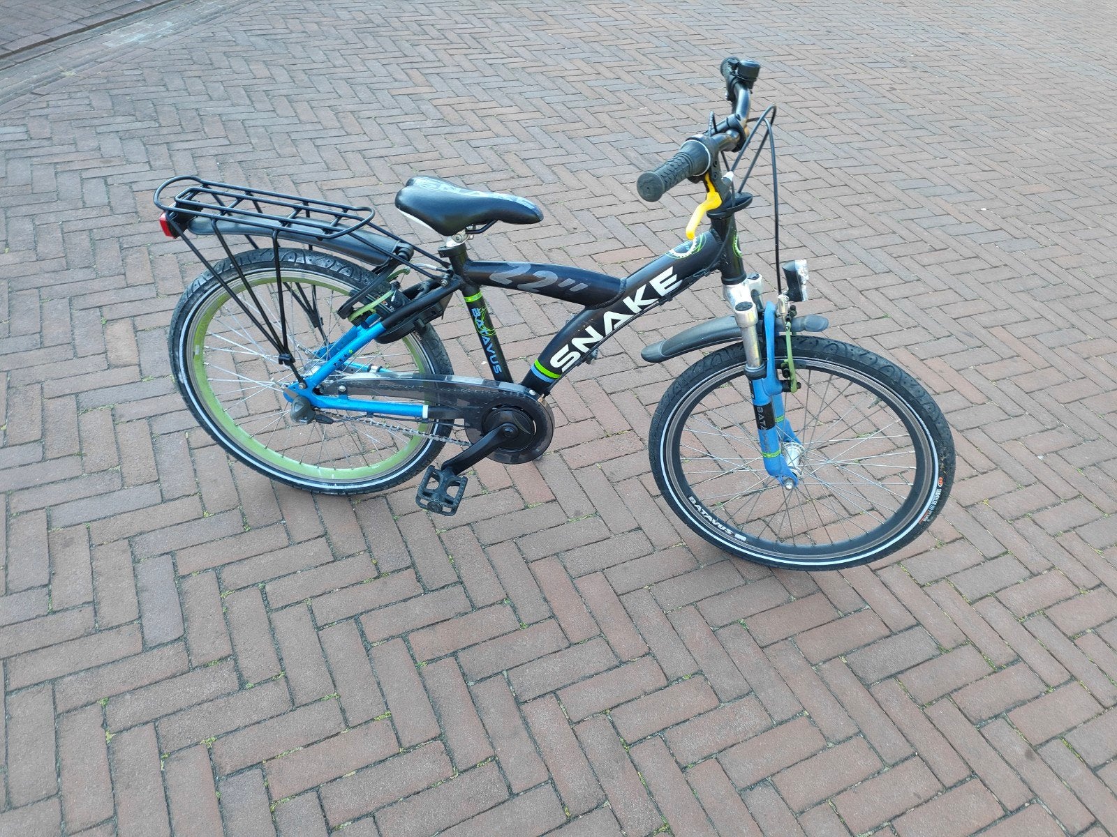Batavus snake fiets 22 inch met 3 versnelling, Terugtraprem, 22 inch, Versnellingen, Ophalen of Verzenden