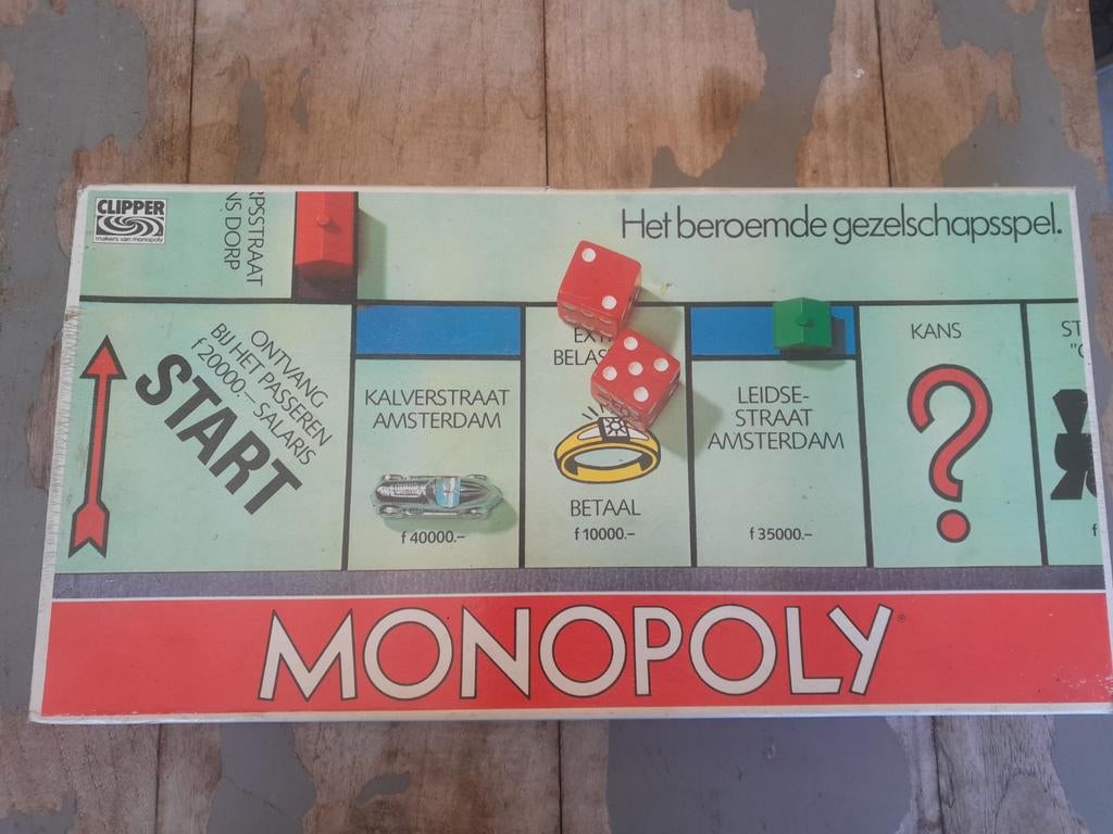 Monopoly Bordspel - Klassieke Editie (Clipper), Vijf spelers of meer, Ophalen of Verzenden, Gebruikt, Clipper