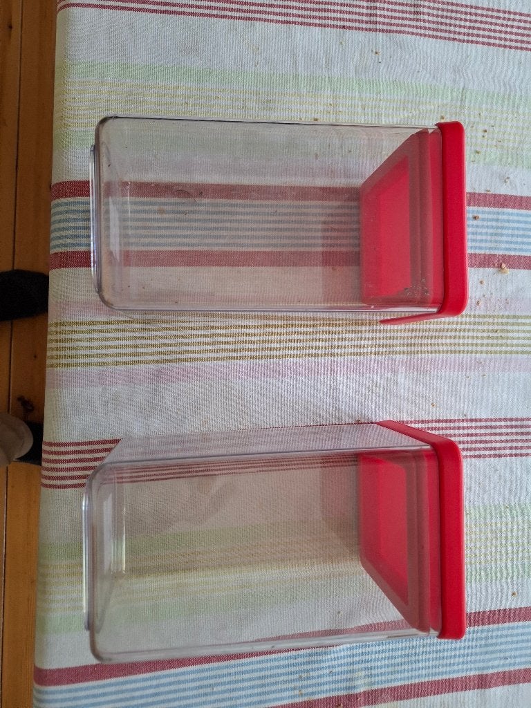 Opberg bussen / voorraad bussen / potten, Kunststof, Ophalen of Verzenden, Zo goed als nieuw, Voorraadpot