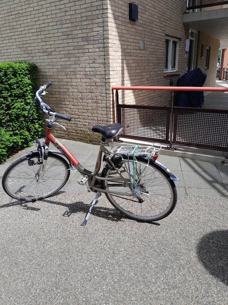 Te koop nette damesfiets, Ophalen, Gebruikt, Velgrem, 47 tot 50 cm