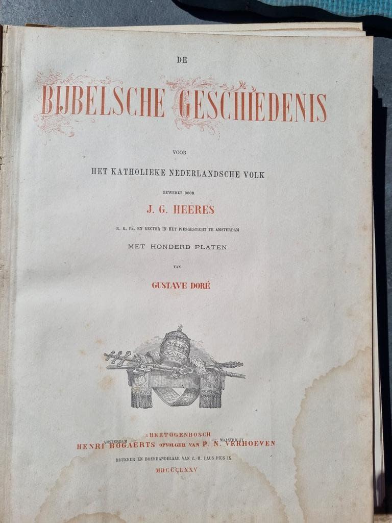 De Bijbelsche Geschiedenis - J.G. Heeres 1875, Ophalen of Verzenden, J.G. Heeres