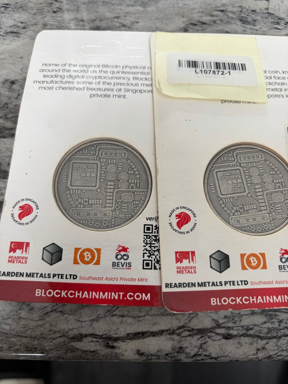 1 oz Zilveren DOGECOIN Crypto Munt 2021 ANTIQUED TEP Singapo, Ophalen of Verzenden, Zilver, Buitenland