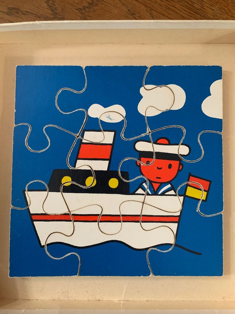 Vintage Dick Bruna Houten Puzzels - Compleet!, 2 tot 4 jaar, Gebruikt, 10 tot 50 stukjes, Ophalen of Verzenden