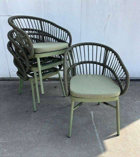 40 stuks mooie luxe outdoor horeca terras stoelen groen, Huis en Inrichting, Stoelen, Ophalen, Overige kleuren, Zo goed als nieuw