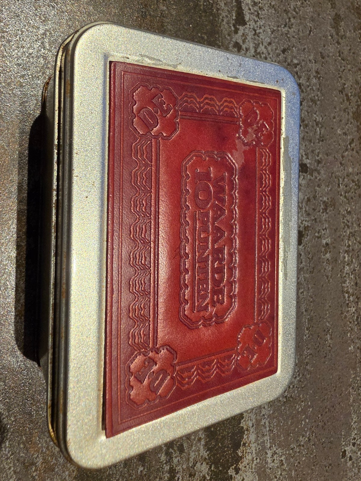 Vintage Douwe Egberts Waarde 10 Punten Blikje, Ophalen of Verzenden, Gebruikt, Overige, Douwe Egberts