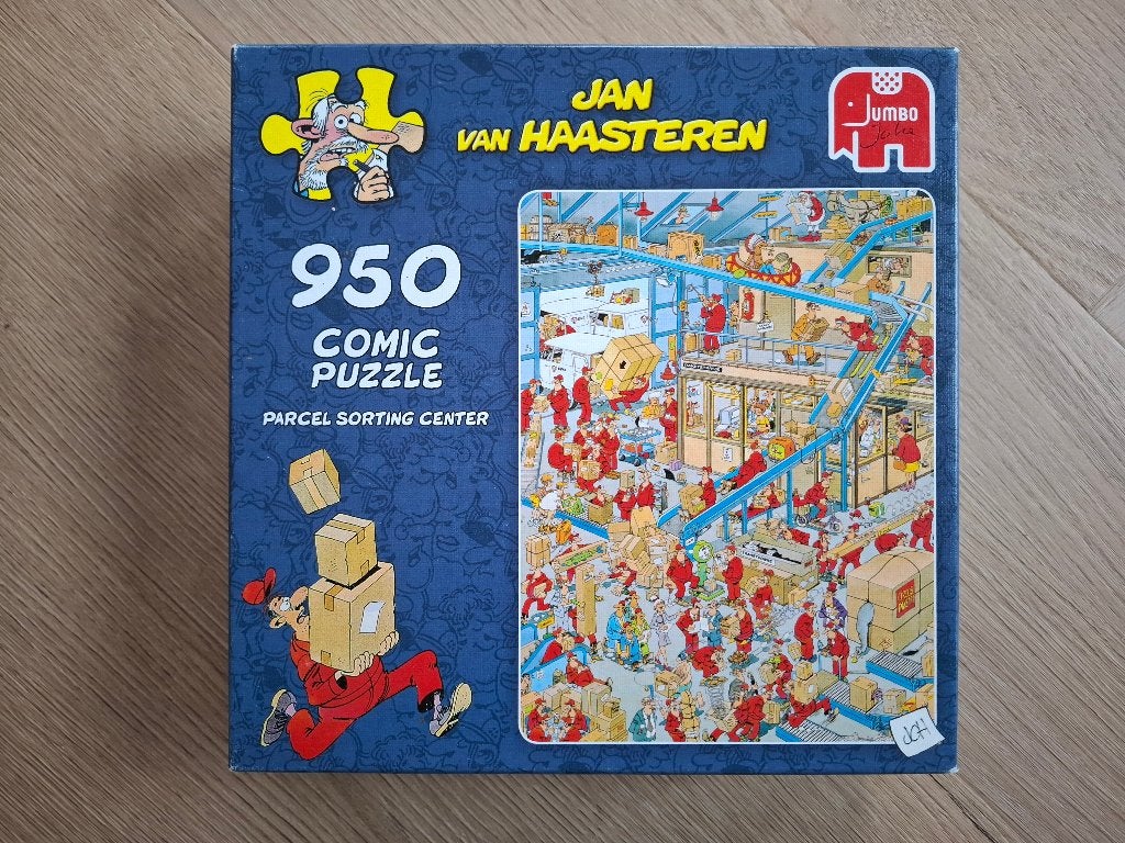 Jan van Haasteren puzzel - Parcel Sorting Center - 950 stuks, Ophalen of Verzenden, 500 t/m 1500 stukjes, Zo goed als nieuw, Legpuzzel
