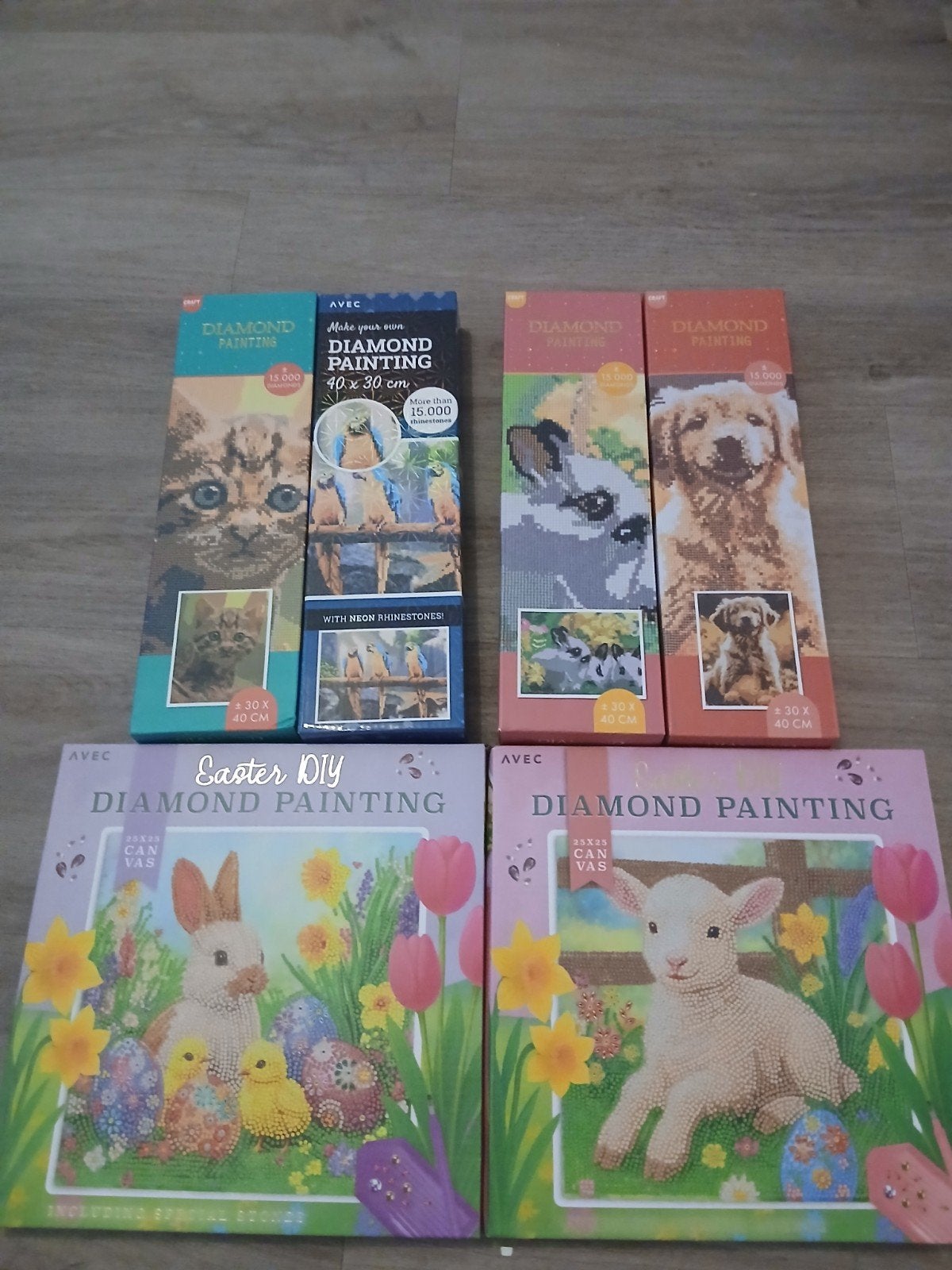 daimant paintings en borduurwerk, Ophalen