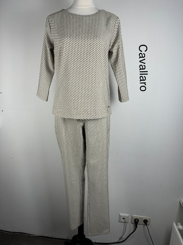 Cavallaro Broekpak  (mt: 40) 32,1/9650, Maat 38/40 (M), Cavallaro, Blauw, Cavallaro