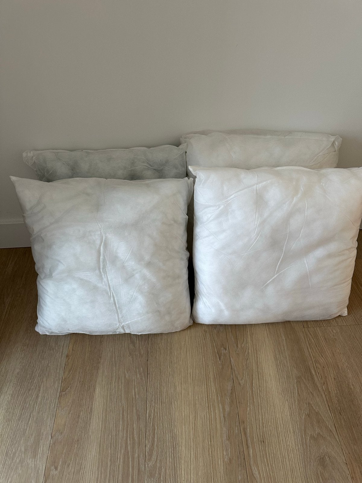 4 stuks binnenkussens voor sierkussens, wit, Ophalen, Gebruikt, Inclusief binnenkussen, Wit