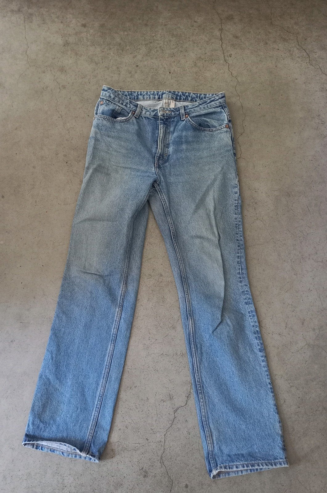 Weekday Voyage High Straight Jeans W30/L32, Blauw, Weekday, Ophalen of Verzenden, W30 - W32 (confectie 38/40)