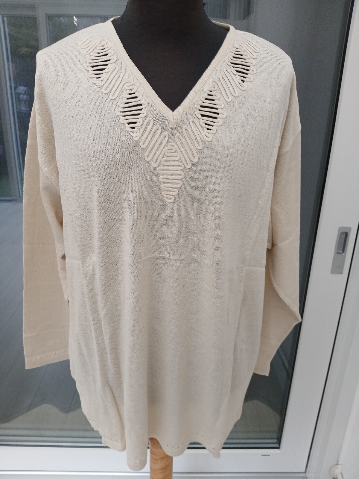 Setterlaine Nieuwe Crème Trui Maat 46, Maat 38/40 (M), Setterlaine, Beige, Nieuw