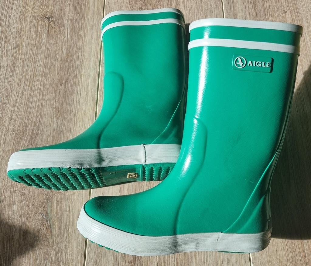 Aigle kinder regenlaarzen - Groen, maat 30, Kinderen en Baby's, Ophalen, Gebruikt, Jongen of Meisje, Aigle