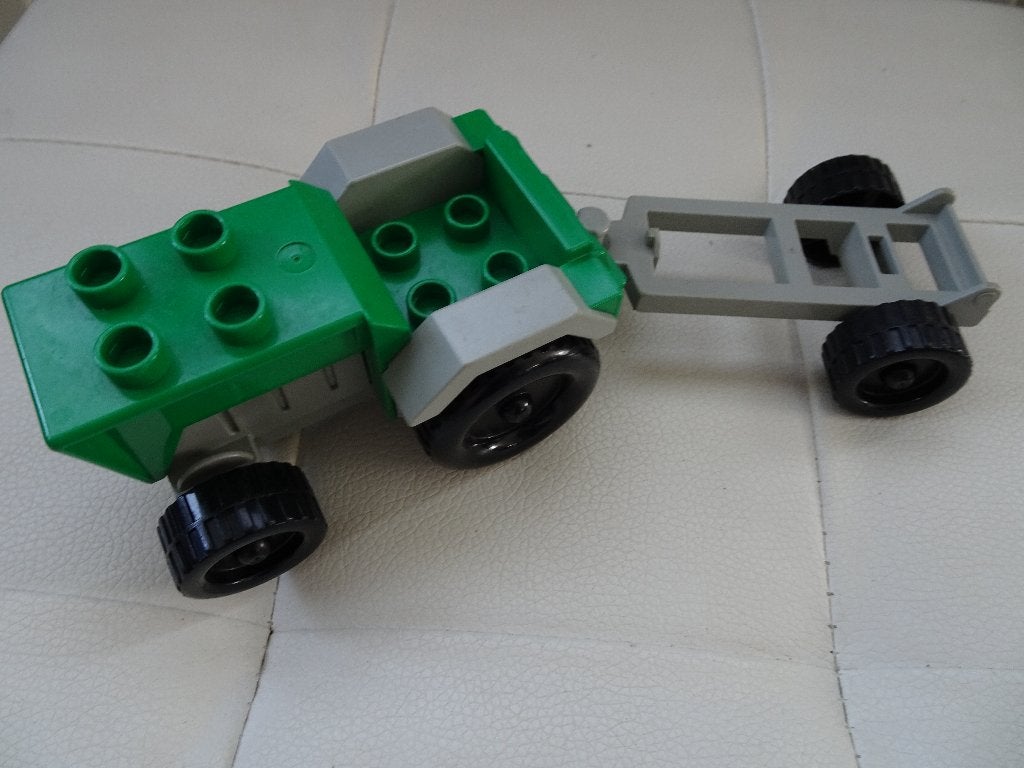 duplo auto met aanhanger  4,50, Ophalen of Verzenden, Zo goed als nieuw, Duplo