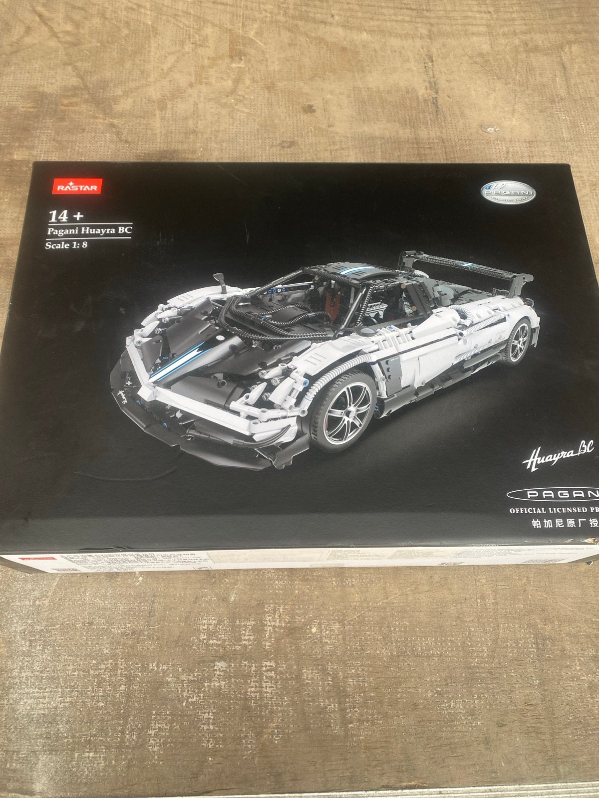 RASTAR Pagani Huayra BC Bouwpakket Schaal 1:8 - 2896 Stuks, Overige merken, Rastar, Nieuw, Ophalen of Verzenden
