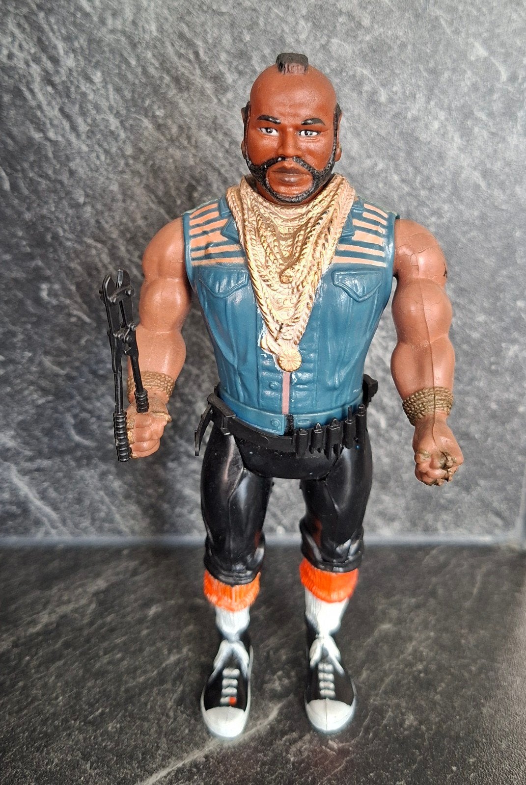 Vintage B.A. Baracus Mr. T actiefiguur uit 1983 - The A-Team, Ophalen of Verzenden, Gebruikt
