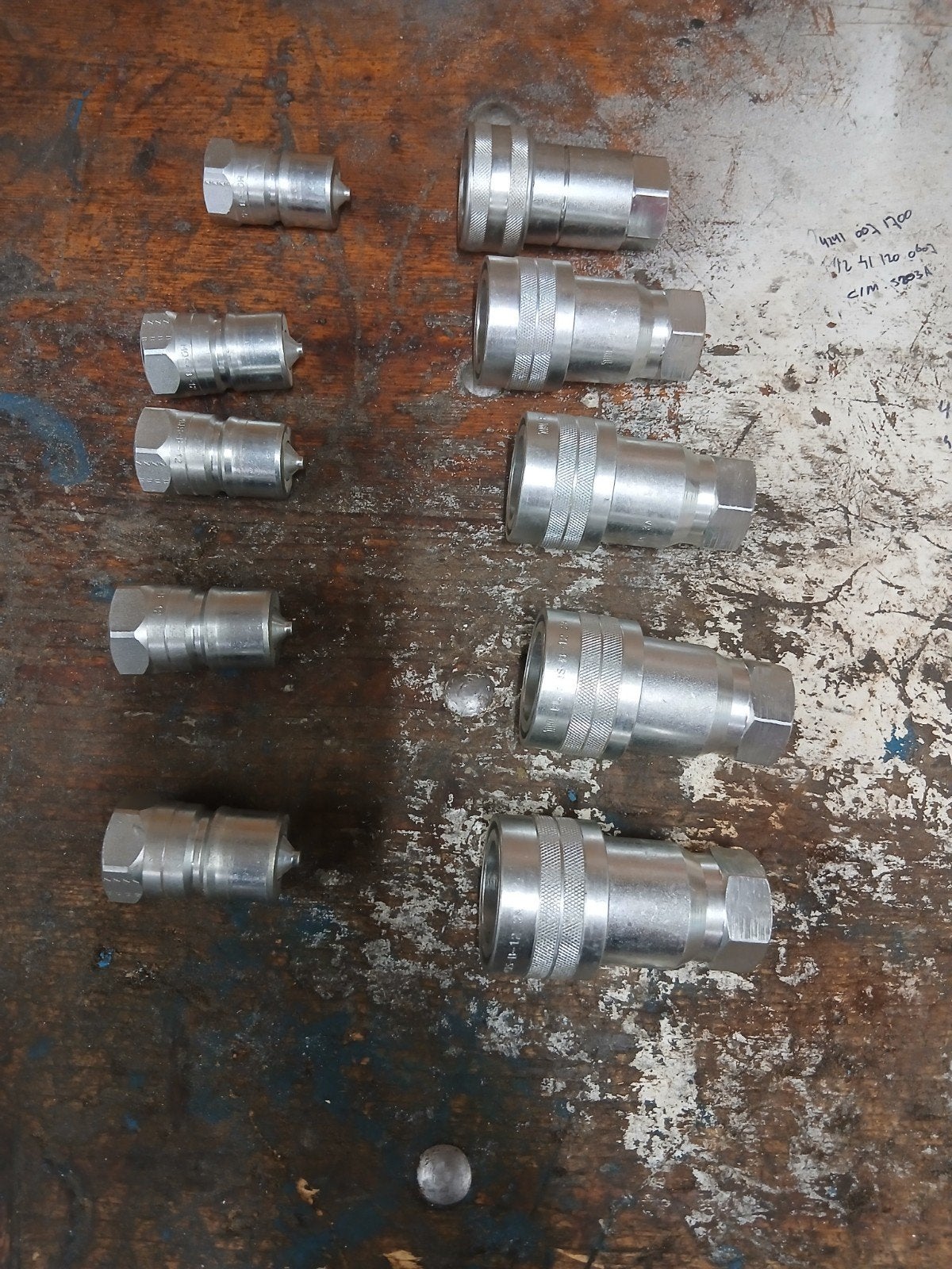 Hydraulische snelkoppelingen set 3/4, Ophalen of Verzenden