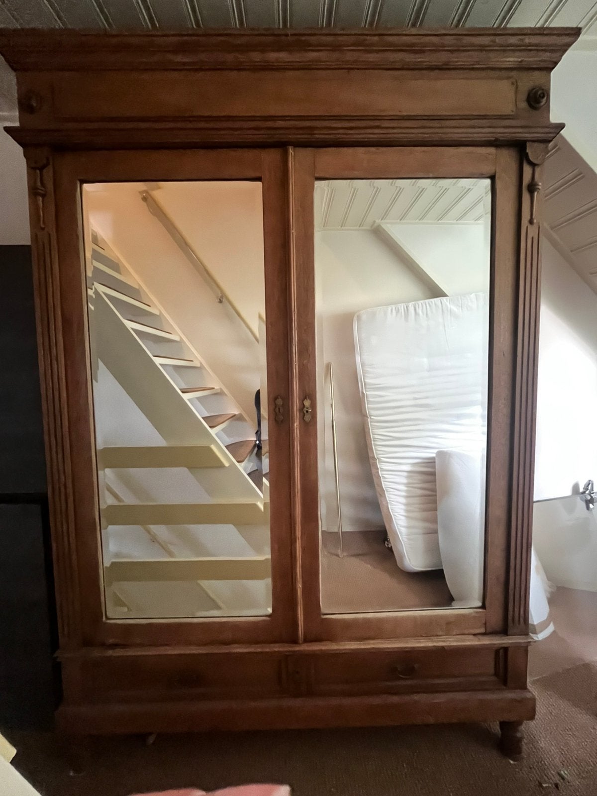Super mooie antieke kledingkast, Huis en Inrichting, Ophalen, Zo goed als nieuw, 50 tot 75 cm, 200 cm of meer
