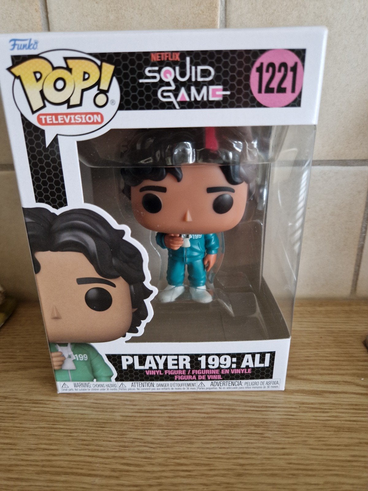 funko pop player 199 ali nr 1221 squid game, Ophalen of Verzenden, Zo goed als nieuw