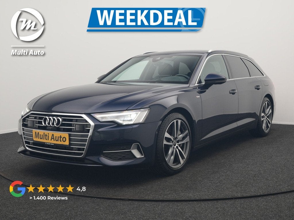 Audi A6 Avant 50 TFSI e Quattro S Line PHEV 300pk Dealer O.H, Auto's, Audi, Automaat, 77 km/l, Gebruikt, 4 cilinders