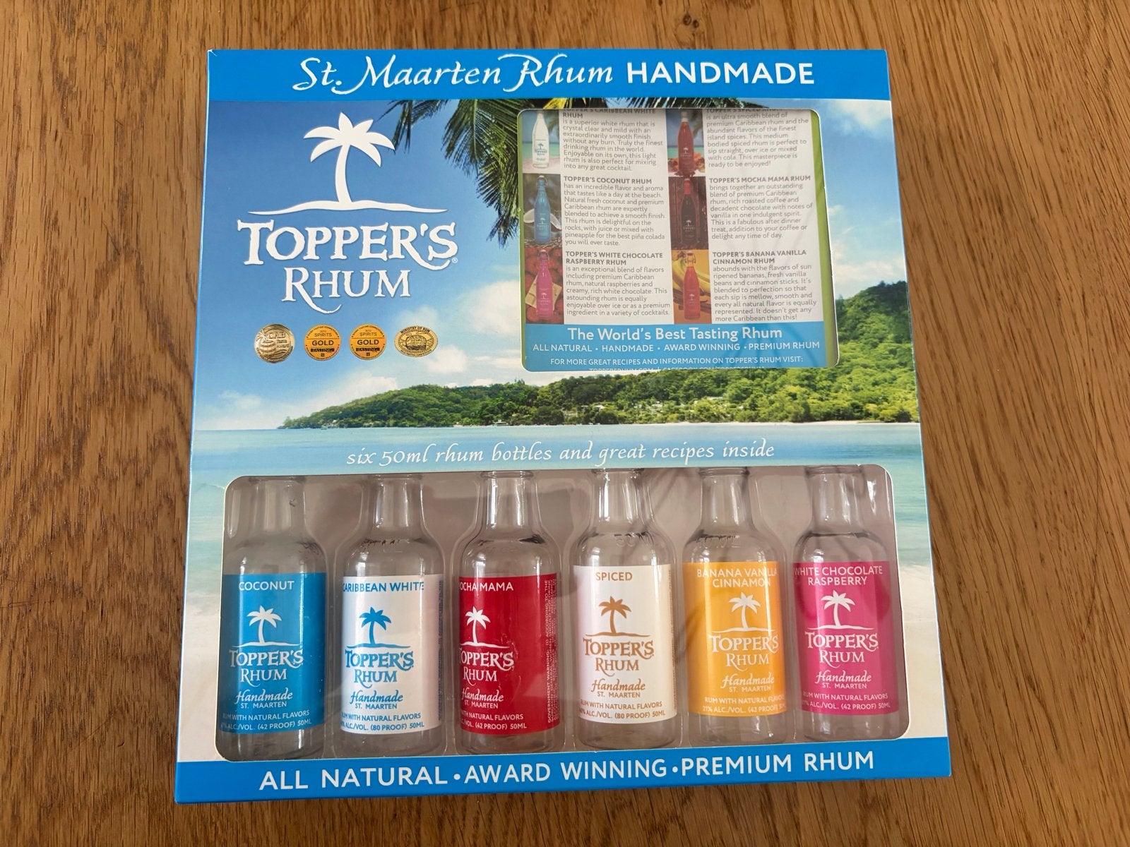 Lege rum  flesjes uit St. Maarten, Ophalen of Verzenden, Gebruikt