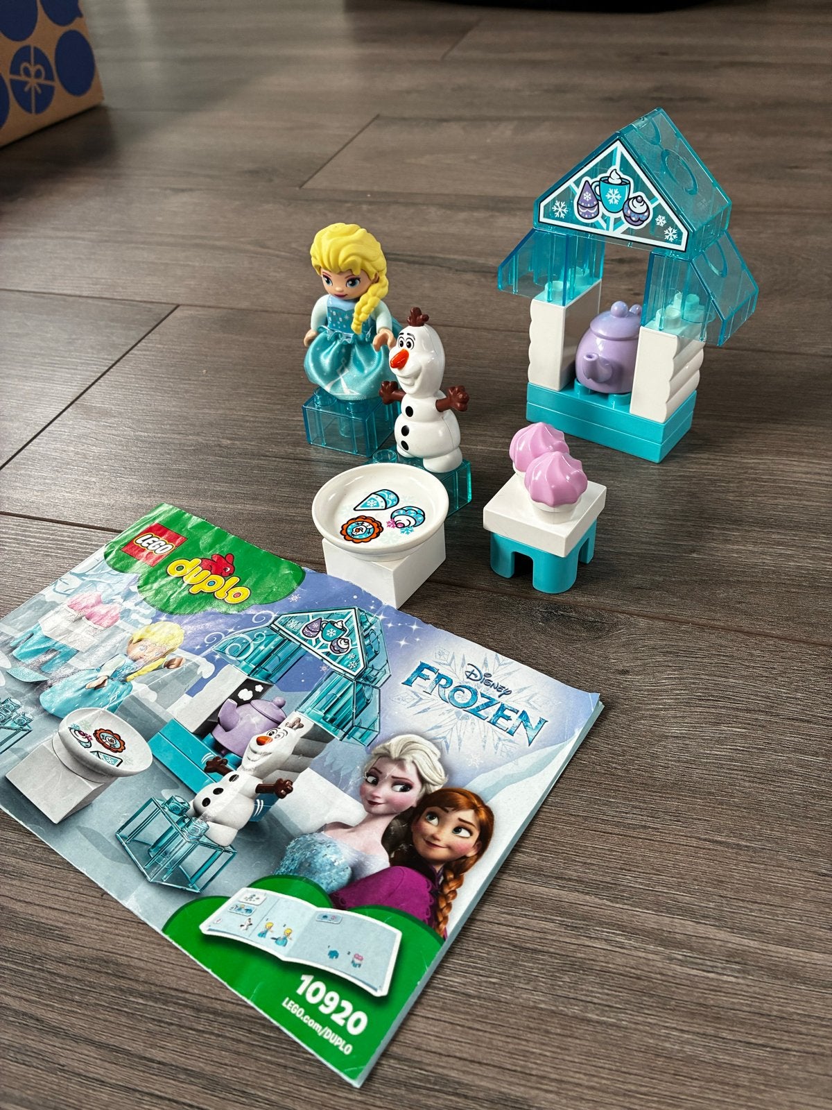 Lego Duplo 10920 Disney Frozen IJspaleis compleet, Ophalen of Verzenden, Zo goed als nieuw, Compleet, Complete set