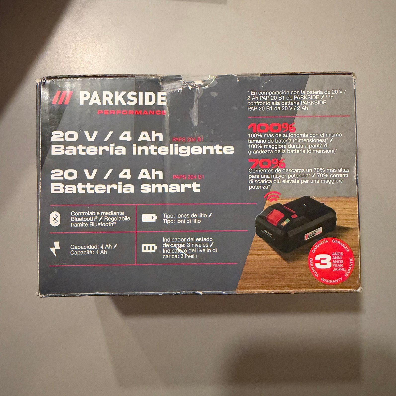Parkside Smart Accu 4Ah, Ophalen of Verzenden, Nieuw