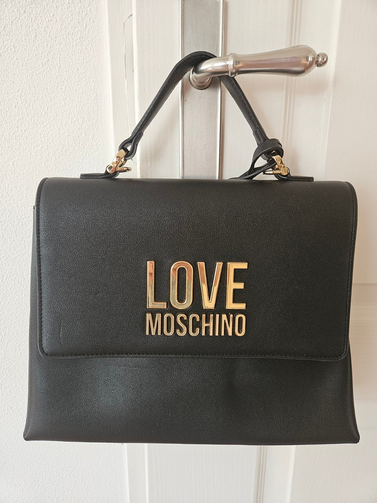 Love moschino tas origineel, Ophalen of Verzenden, Gebruikt, Zwart, Schoudertasje