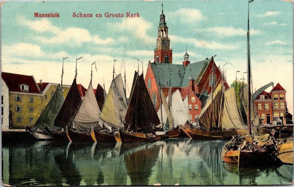 Maassluis - 10 antieke ansichtkaarten I, Verzenden, Voor 1920, Gelopen, Zuid-Holland