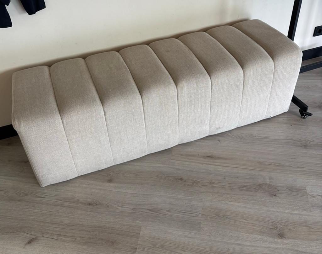 Karwei bankje Erie, Ophalen, Gebruikt, 125 cm of meer, Stof