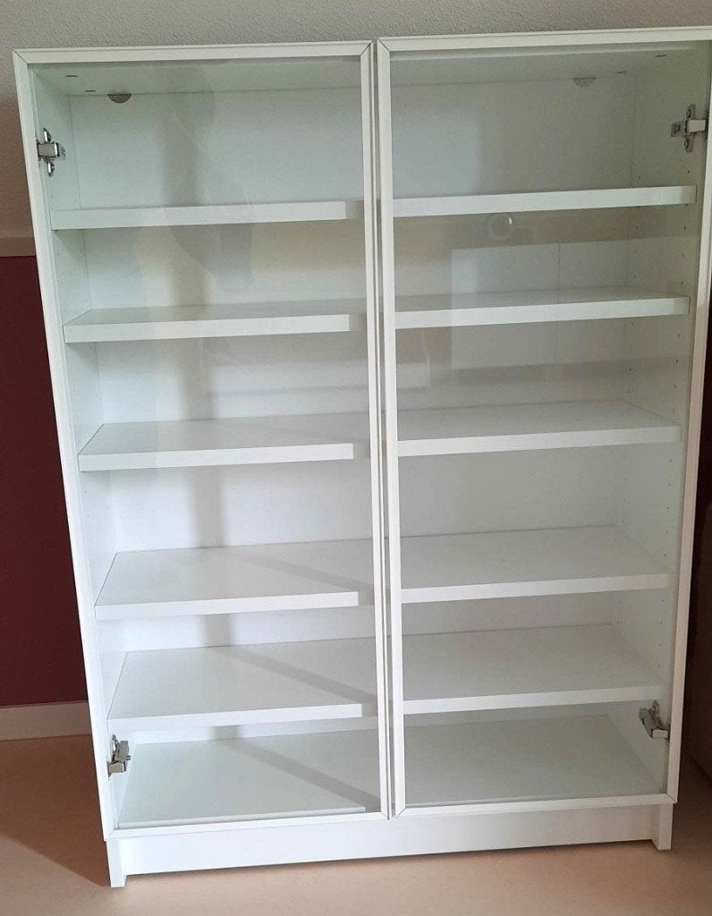 Billy boekenkast of vitrinekast NIEUW, Ophalen, 100 tot 150 cm, 50 tot 100 cm, Zo goed als nieuw