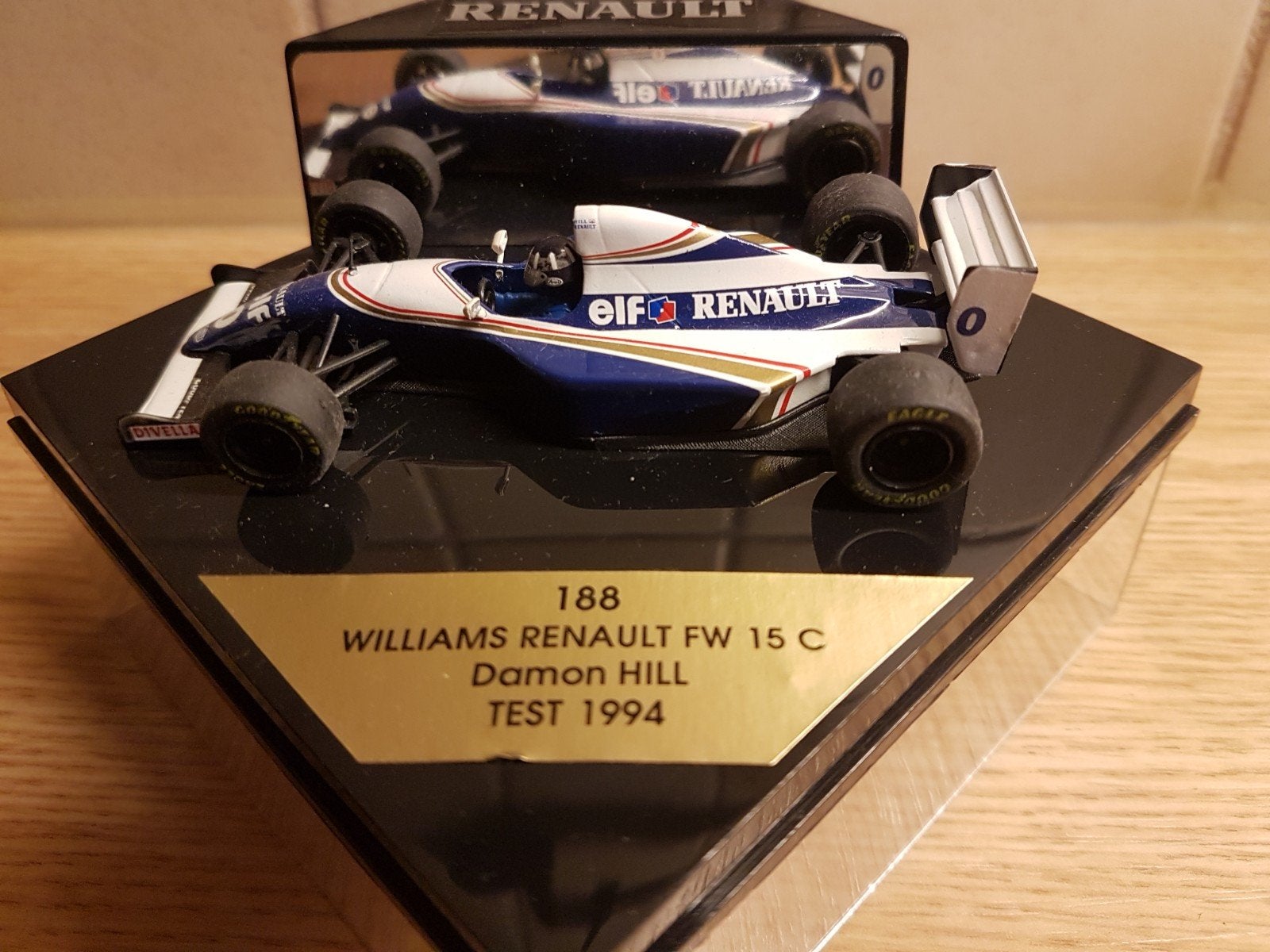 F1 Williams Renault fw15c Damon hill test 1996, Hobby en Vrije tijd, Modelauto's | 1:43, Ophalen of Verzenden, Zo goed als nieuw