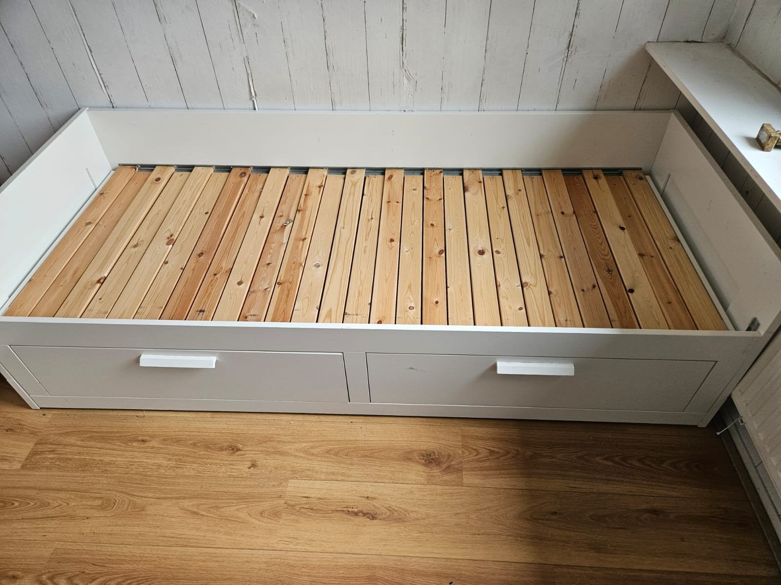 bed 200x90 ook voor 2 personen geschikt, Ophalen, Gebruikt, 90 cm, Eenpersoons